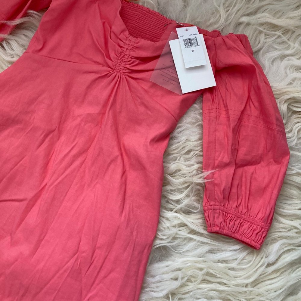 A.L.C. Mila Off the Shoulder Stretch Linen Blend Mini dress 1912 - Picture 3 of 14